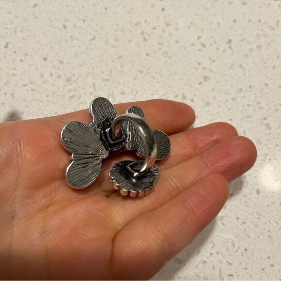 Vintage Bohemian Style Faux Turquoise Open Ring - Picture 8 of 11